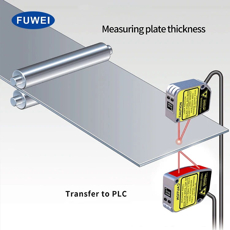 FUWEI FLR--85-RS485-M Display digitale OLED Sensore di distanza di spostamento laser ad alta precisione Misurazione della posizione lineare dell'angolo