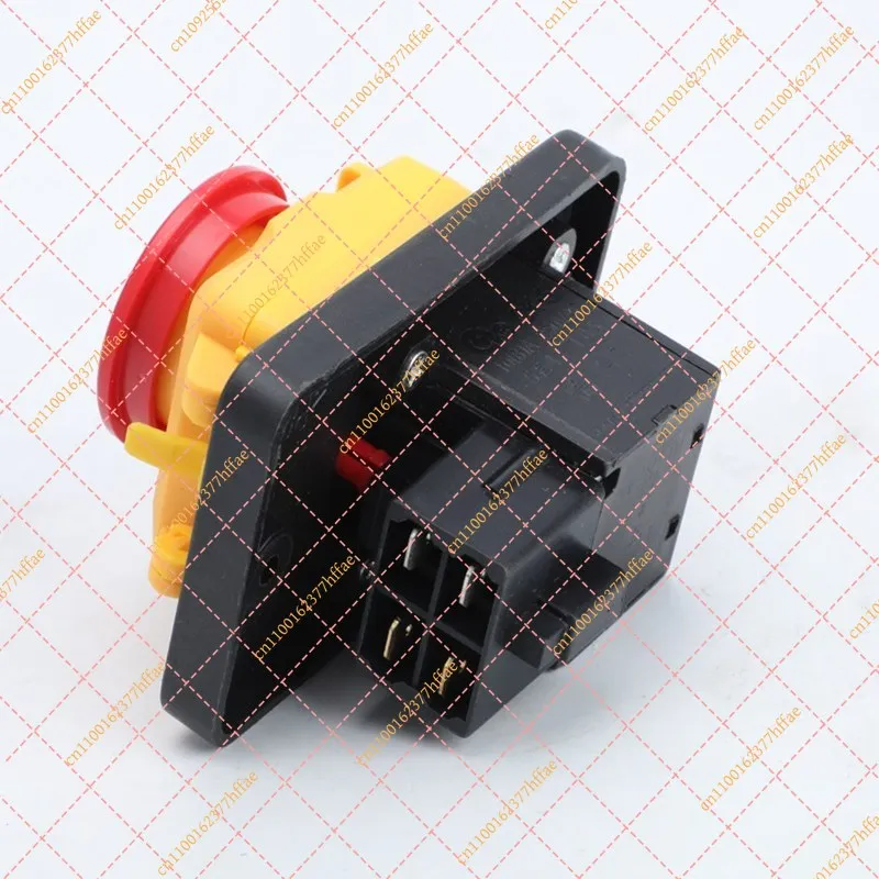 CK5 No-Voltage Release Push Button Switch, 4-Pin AC 250V Start Stop for Woodworking and Metalworking