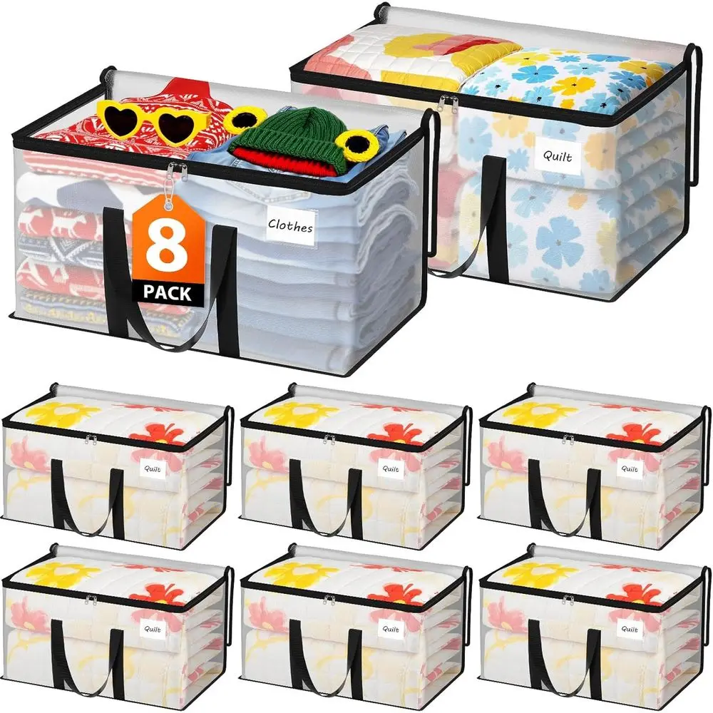

Extra-Durable Heavy-Load Storage Bags with Double Zips and Reinforced Handles for Moving, Packing, and Dorm Essentials