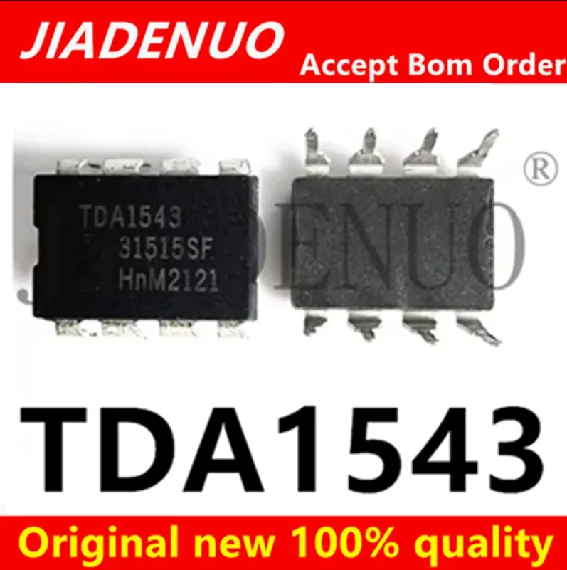 (2-5piece)100% New original TDA1543  DIP-8  Chipset
