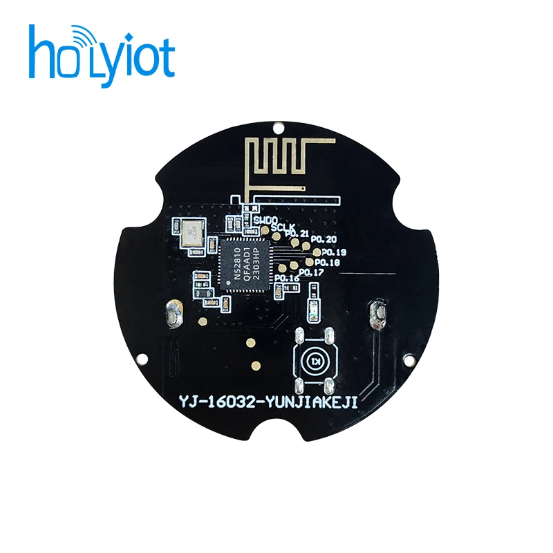 Holyiot NRF51822 iBeacon BLE 4.2 Módulo Bluetooth Balise de posicionamento interno Dispositivos iBeacon Eddystone Iot programáveis de longo alcance