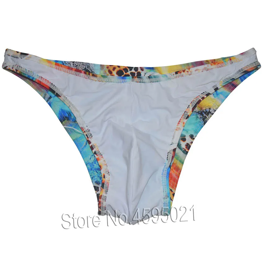 Sexy Bikini Brief Low Cut Men's Beach Micro Shorts Slip Underwear Bodybuilding Physique Posing Sunbathing Stretchy Shapely Pouch