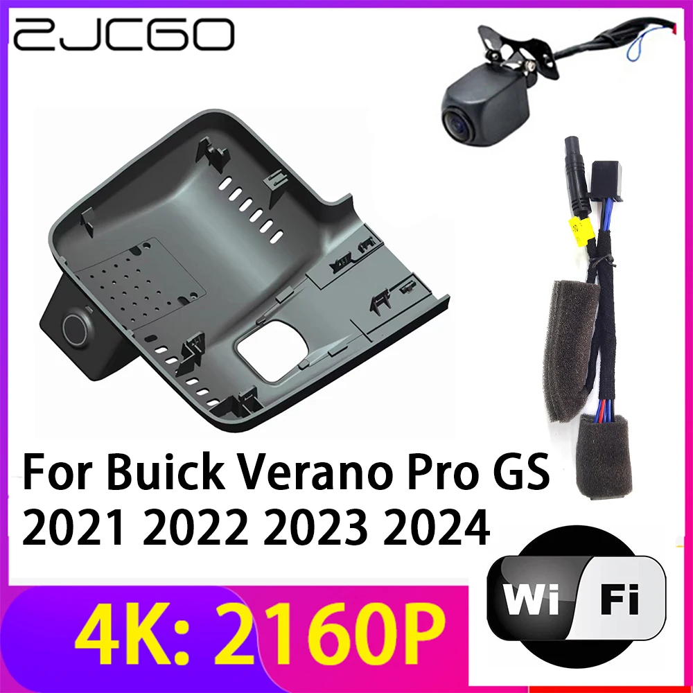 ZJCGO 4K 2160P Dash Cam Car DVR Camera 2 Lens Recorder Wifi Night Vision for Buick Verano Pro GS 2021 2022 2023 2024