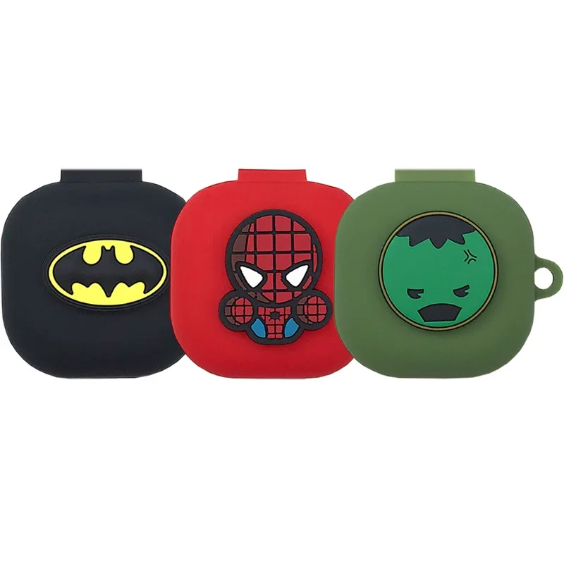 Cartoon Marvel Batman Spider Man Case for Samsung Galaxy Buds FE / Live / 2 Pro 2 / 2 Earphone Silicone Soft Cover