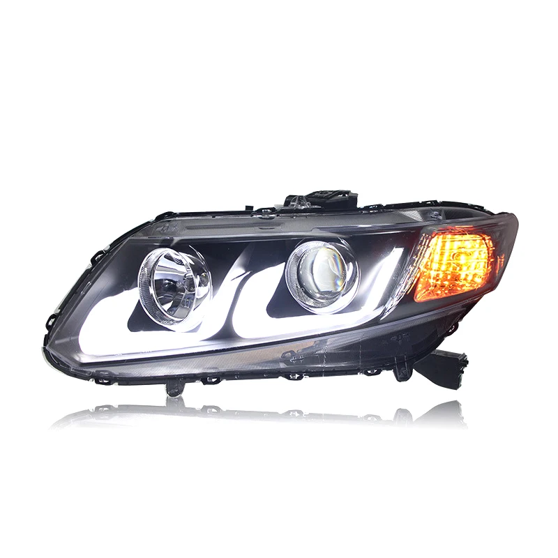 For Honda for Civic 9TH FD2 2012-2015 LED Headlight Upgrade New Condition DRL Daytime Running Lights Quality Car Accessories