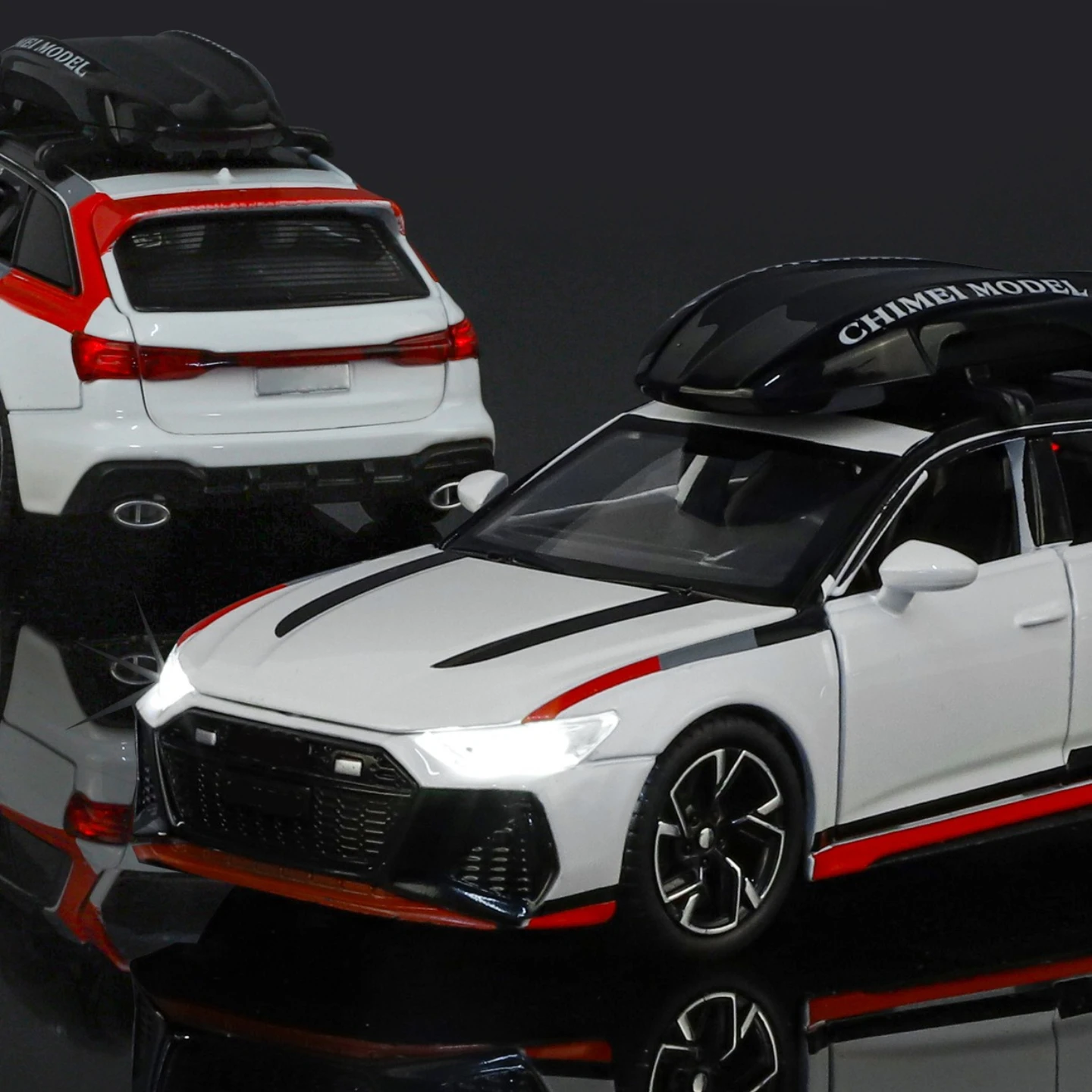 Modelos de aleación RS6 1:32, juguetes, puertas de coches fundidos a presión, modelo en miniatura abierto con vehículos extraíbles para niños, regalos de colección