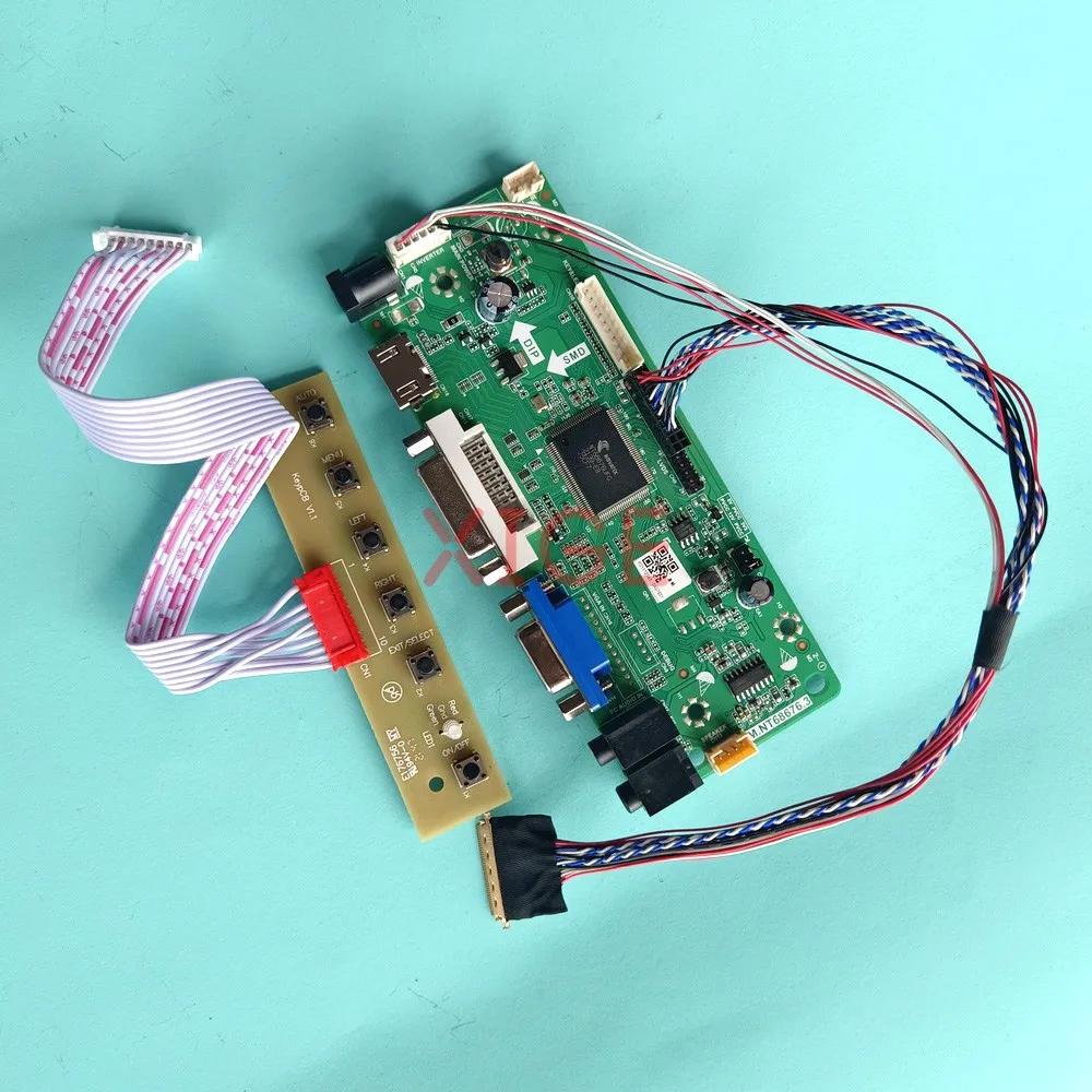 

Controller Driver Board For LTN101NT07-801 LTN101NT08-W01 Laptop Panel 1024x600 LVDS 40Pin 10.1" HDMI-Compatible DVI VGA DIY Kit