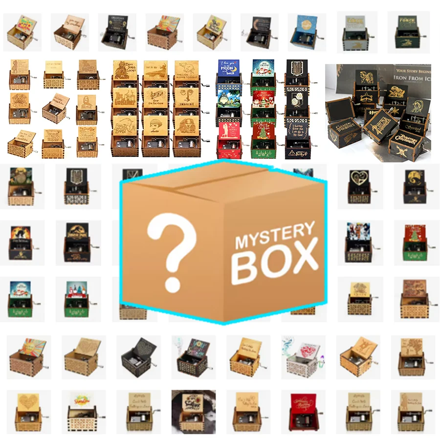 

Музыкальные шкатулки из дерева (белые, синие, черные) с мелодией "You Are My Sunshine" и "Godfather", музыкальная тематика, подарок на день рождения, музыка для сна, музыкальная шкатулка-сюрприз