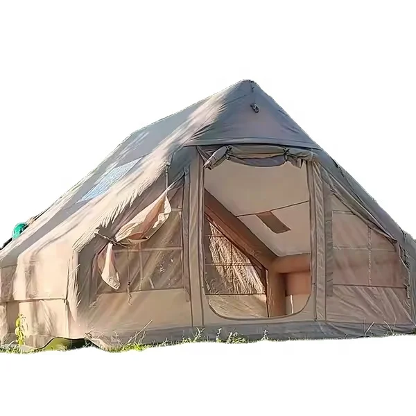 Large Luxury Outdoor Family Waterproof Durable Closed House Travel Inflatable Camping Tent