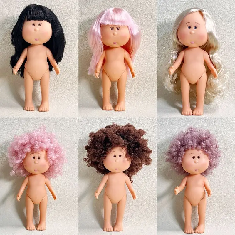 24cm Spanish Potato Doll Nude Ball Jointed Doll Set Assorted Hair Styles Girl Toy Kids Play Toy Gift For Girls Children