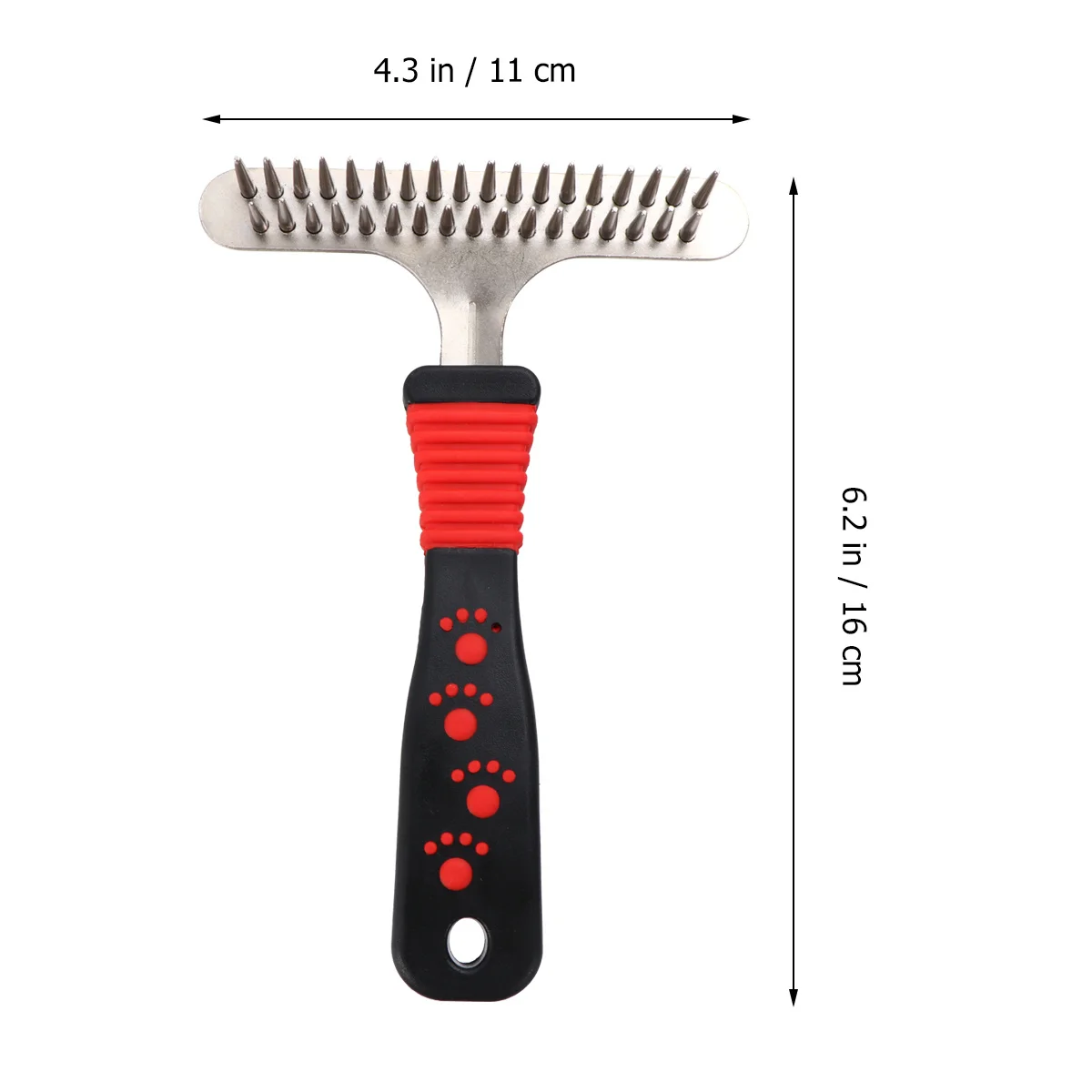 

Ergonomic Dog For Grooming Pet Raking Comb Hair Cleaner Tool Knot Tangle Remover Brush Comfort Grip Massager Pet Hair