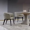 호텔 디자인 야외 의자, 현대적인 럭셔리 다이닝 가든 의자, 테라스 드레서, 편안한 룸 체어, 부드러운 주방 가구 3