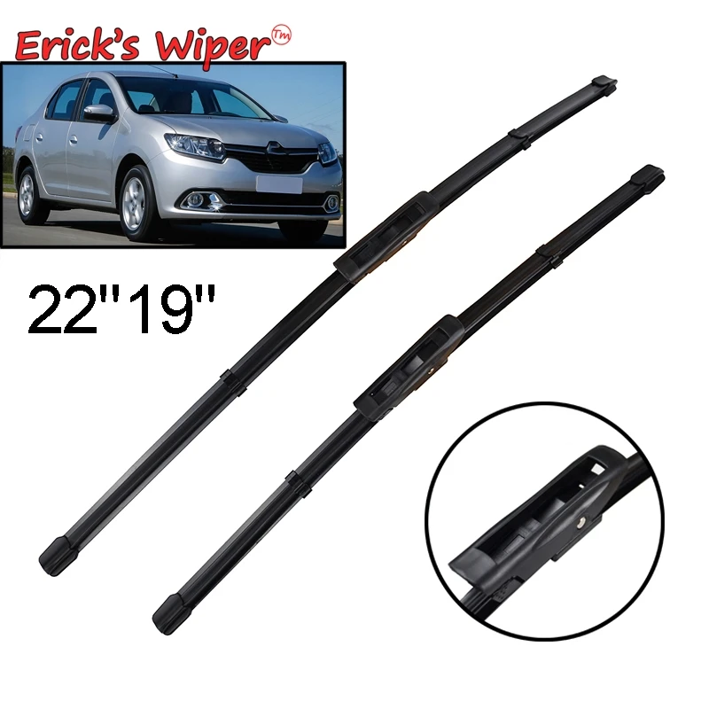 Erick\'s Wiper LHD Front Wiper Blades For Dacia Renault Logan 2015 - 2023 Windshield Windscreen Window Car Rain Brushes 22\