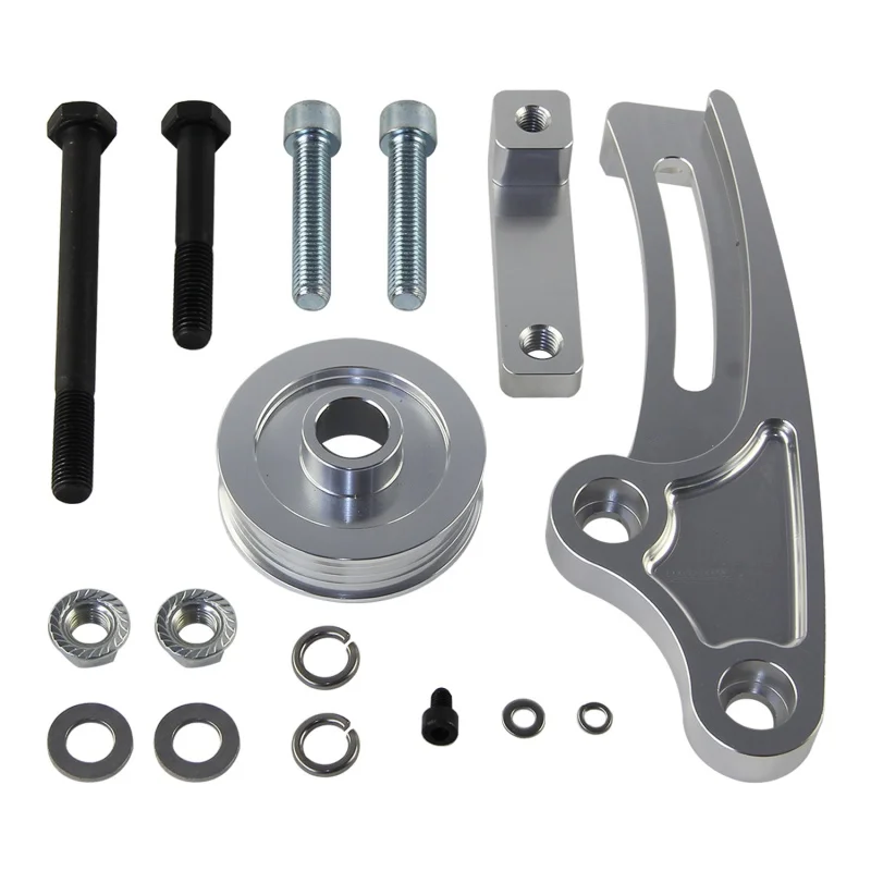 Alternator Conversion Bracket Kit Billet Aluminum Bolts for Holden GM LS1 Nissan Skyline RB30 RB26 RB25 RB20 GTR R32 R33 R34