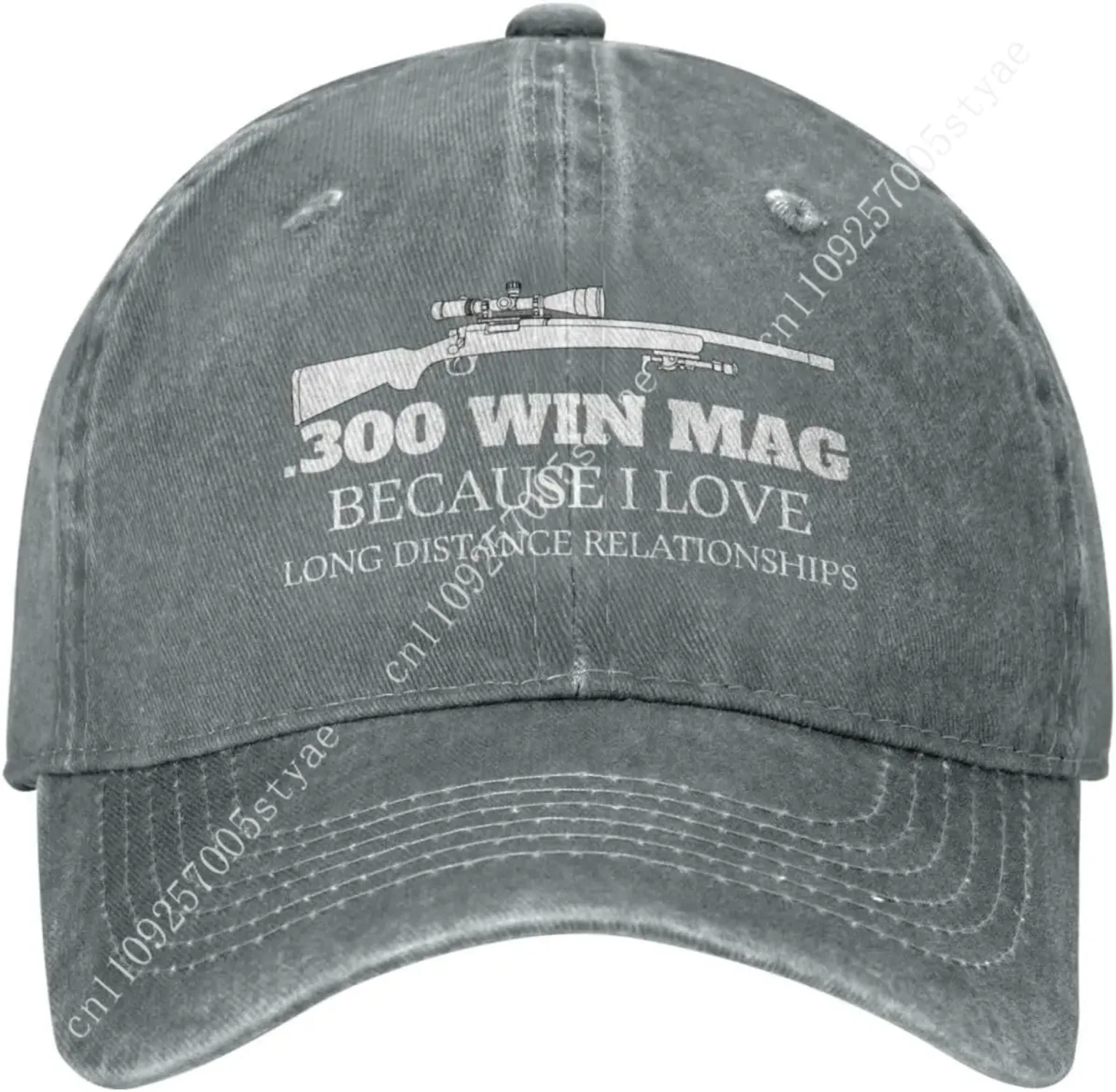 Funny Hat 300 Win Mags Because I Love Long Distances Hat for Women Baseball Hats Graphic Caps