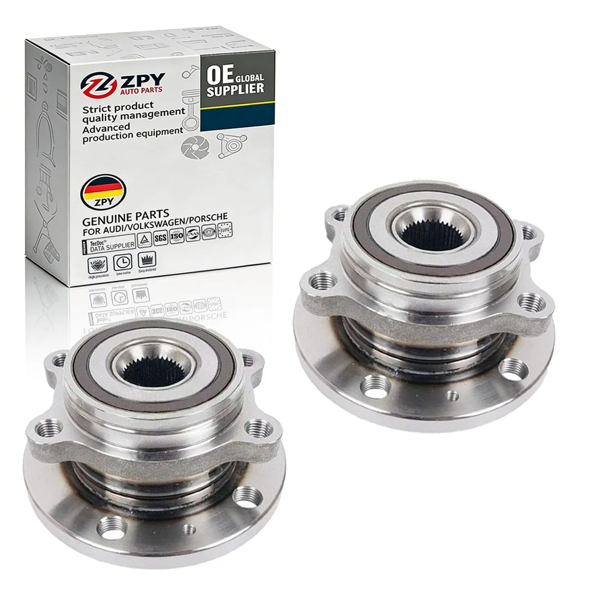 

2PCS Front Wheel Bearing Hub Assembly For Audi A3 Q3 TT VW Jetta Beetle Passat