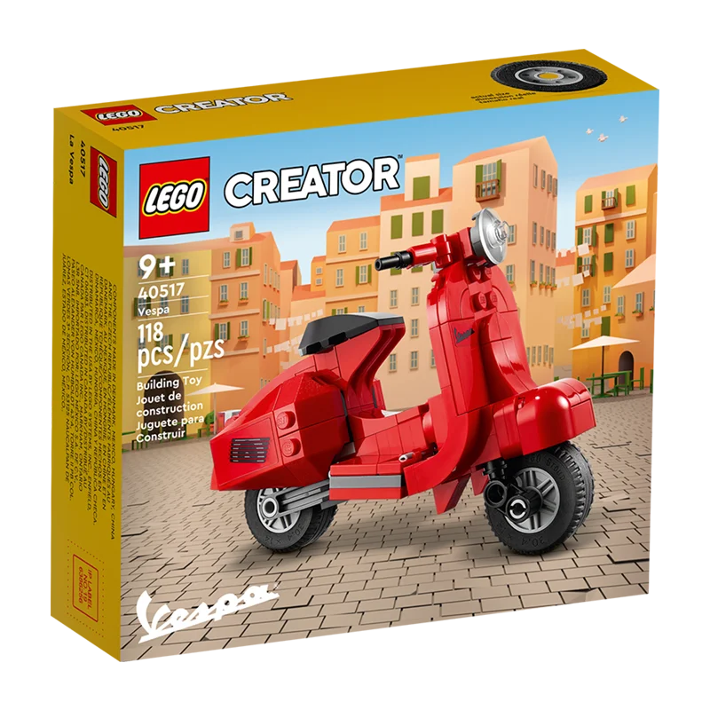 LEGO 40517 Vespa Yellow Edition Kids' Building Block Puzzle Toy for Boys