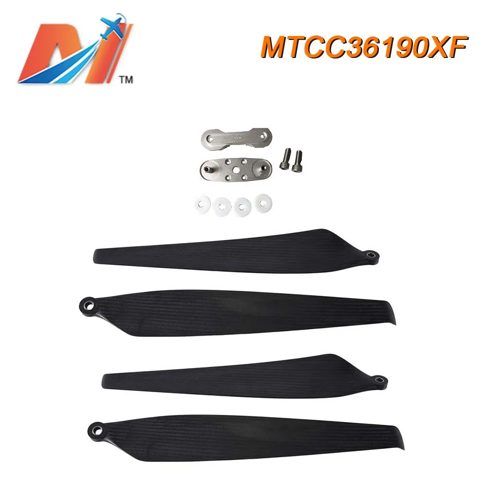 Maytech-مجداف من ألياف الكربون ، متعدد المروحية ذاتية الصنع ، كوادكوبتر ، حمولة ثقيلة ، الزراعة ، 8 شفرات ، 36 بوصة ، طائرات بدون طيار ، CW ، CCW