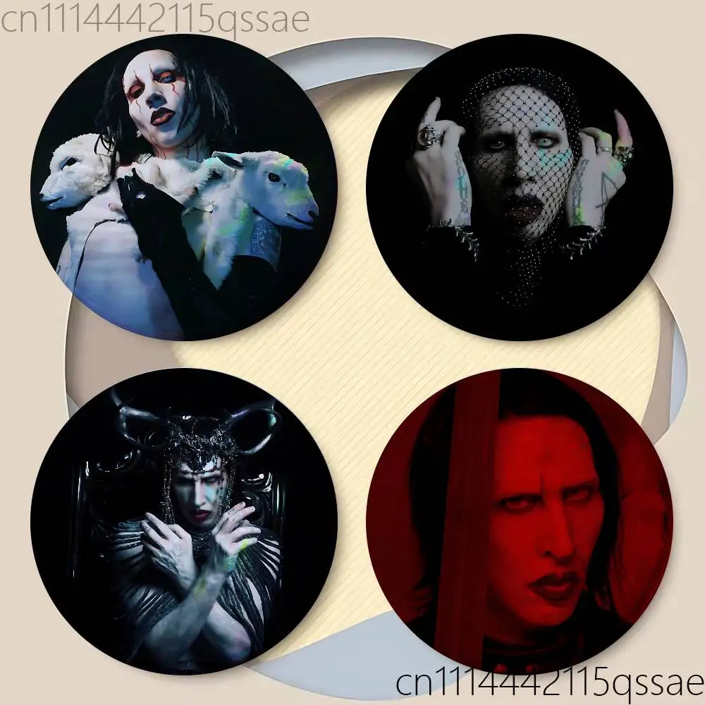 FOR Marilyn Manson 25/32/44/58/75mm Badges Button Round Creative Pin Brooch Badge Bag Decor Accessories