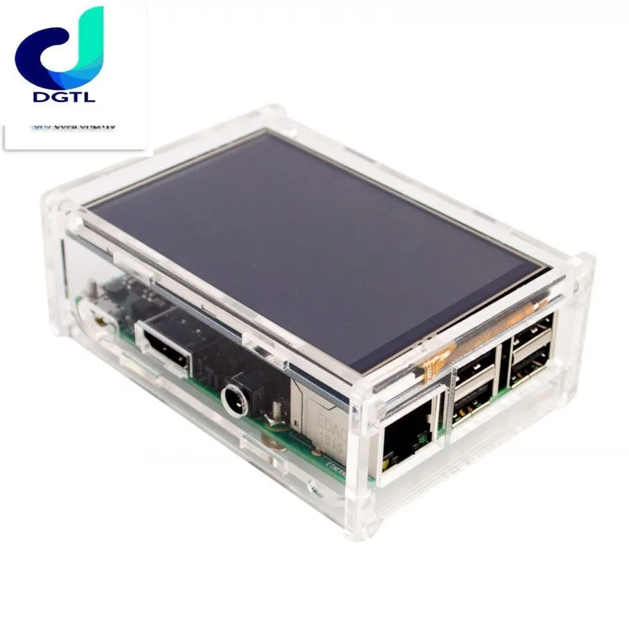 Acrylic Case for for Raspberry Pi 3 / Pi 2 Model B 3.5 inch LCD