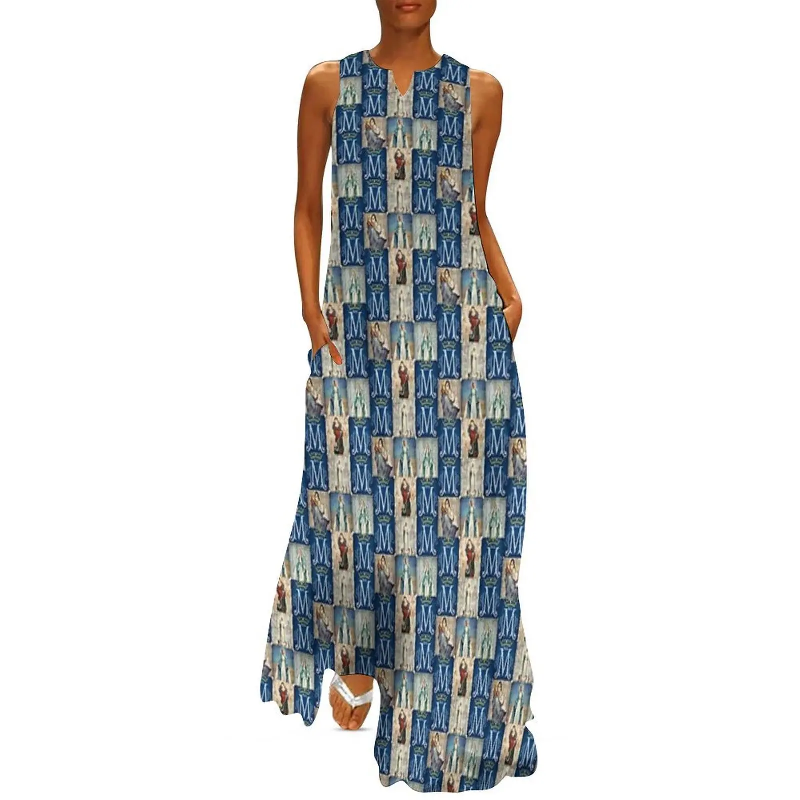 

Virgin mary Mother of God Vergine Maria Djevica Marija Long Dress Summer dresses for women summer dresses women 2025