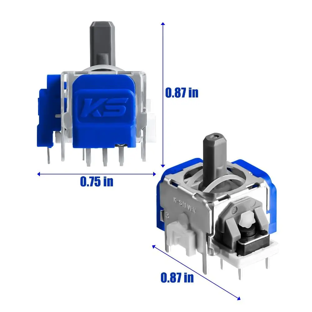 2 حزمة مضادة للانجراف TMR عصا التحكم الكهرومغناطيسية عالية الدقة دائم تأثير القاعة عصا التحكم لاستبدال PS5 DualSense Edge #6