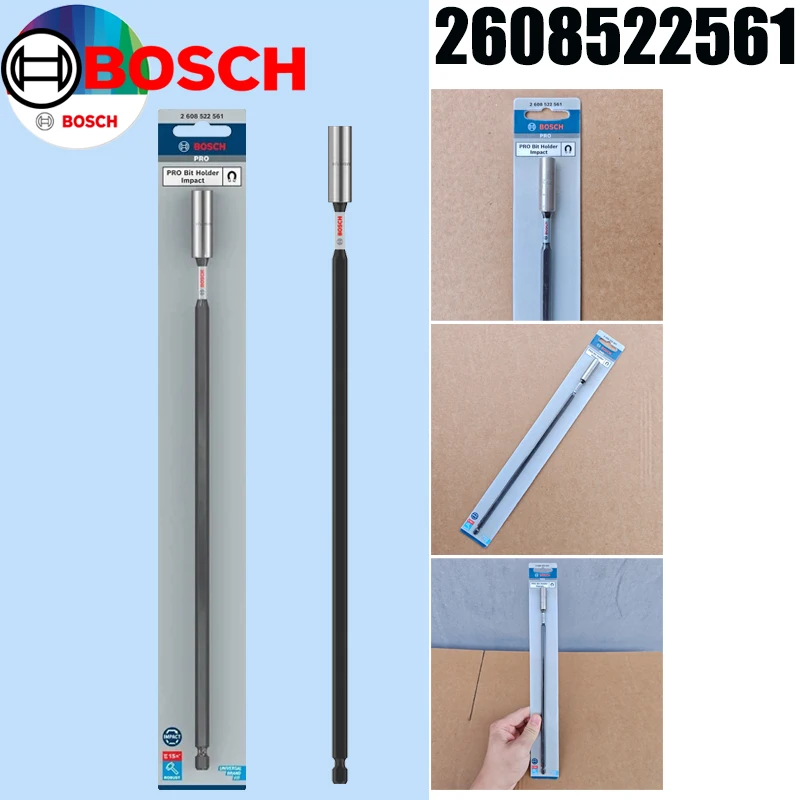 BOSCH 2608522561 PRO Porte-embouts magnétique à impact, 300 mm de long, tige hexagonale 1/4", rallonge pour embout de tournevis pour visseuse à impact