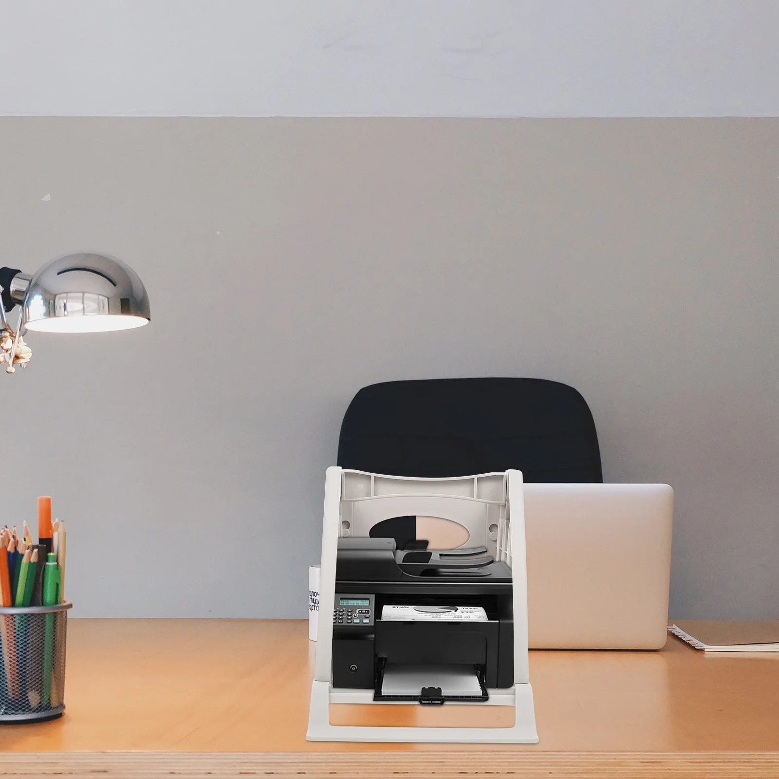 Printers Label Rack External Label Roll Dispenser for Thermal and Fan-Fold Labels Easy to Assemble Sticker Roll Dispenser