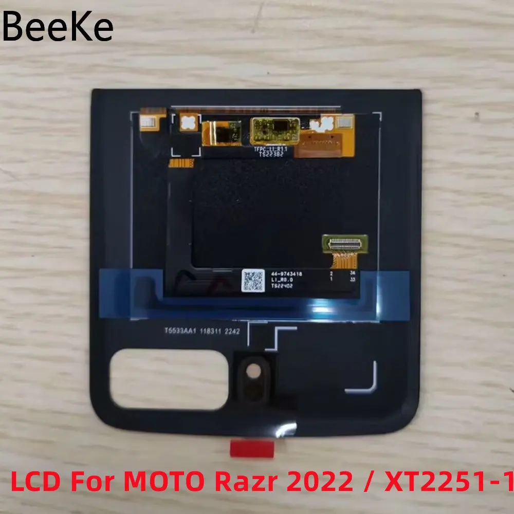 

LCD Screen Original For Motorola MOTO Razr 2022 / XT2251-1 Small External LCD Display Touch Digitizer Assembly Razr3 Replacement