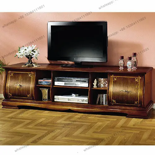 XX  Solid Wood European TV Cabinet Living Room Small Apartment Floor Locker