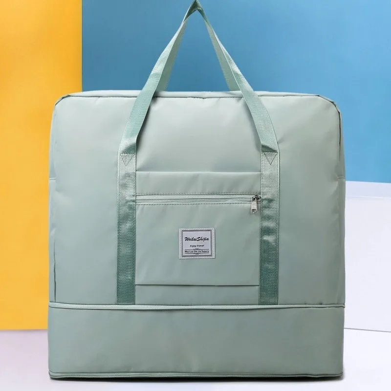 Women Travel Storage Handbag Multi Compartment Large Duffel Bags for Clothing Bedding, Weekend Trip, Moving & Gym Organizer Tote