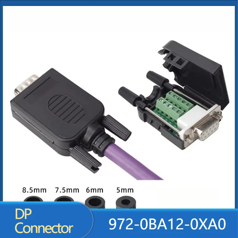 Profibus Bus Connector Compatible with Siemens RS485 Welding Free DP Connector 972-0BA12-0XA0