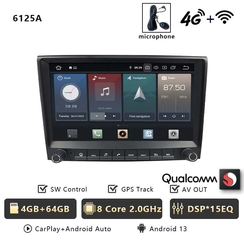 CHSTEK Android 14 autoradio multimediaspeler voor Porsche Boxster 987 Cayman 911 997 Carplay autoradio WIFI 4G GPS BT head unit