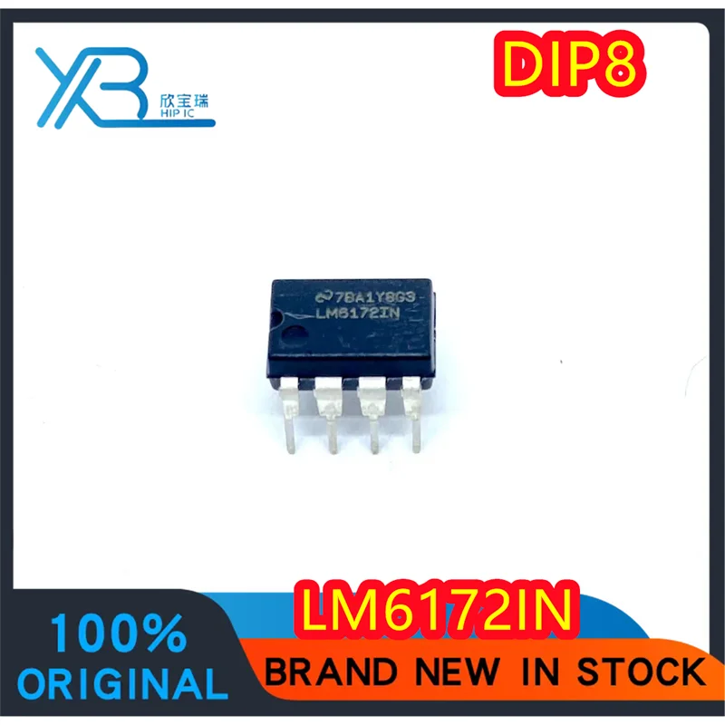 

(1/40 pieces) LM6172 DIP8 LM6172IN new original high speed dual op amp IC spot electronics