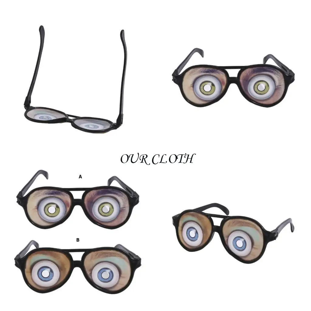 Halloween Trick Touet Funny Eyes Lunes Prank Disgus Spête fête des lunettes Y1ac