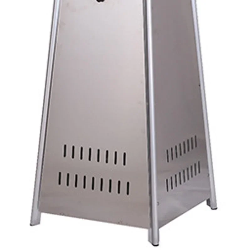 Portable Gas Heater New Pyramid-Style Patio Heater  Stainless Steel Construction Ideal for Garden Use Shatterproof Tempered