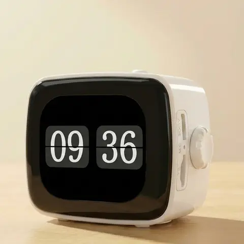 Portable Digital Alarm Clock Bluetooth Speaker Touch Screen Rechargeable Travel Home Office  Kitchen Living Room Décor