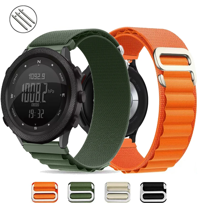 Alpine Loop Band for NORTH EDGE APACHE-46 Smart watch Replacment Bracelet 20mm 22mm Strap for NORTH EDGE APACHE 46 Accessories