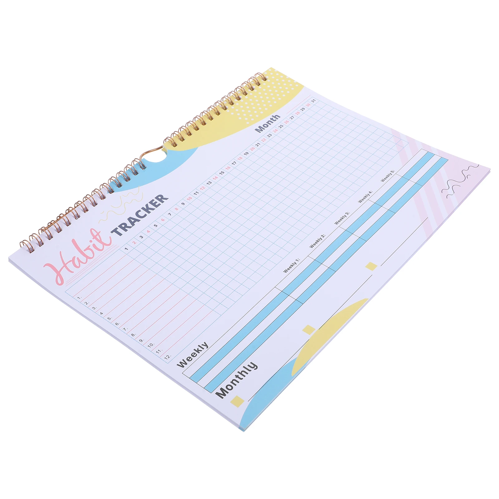 Schedules Habits Tracker Notepad Trackers Check in Journal Paper Diary Planner Fitness