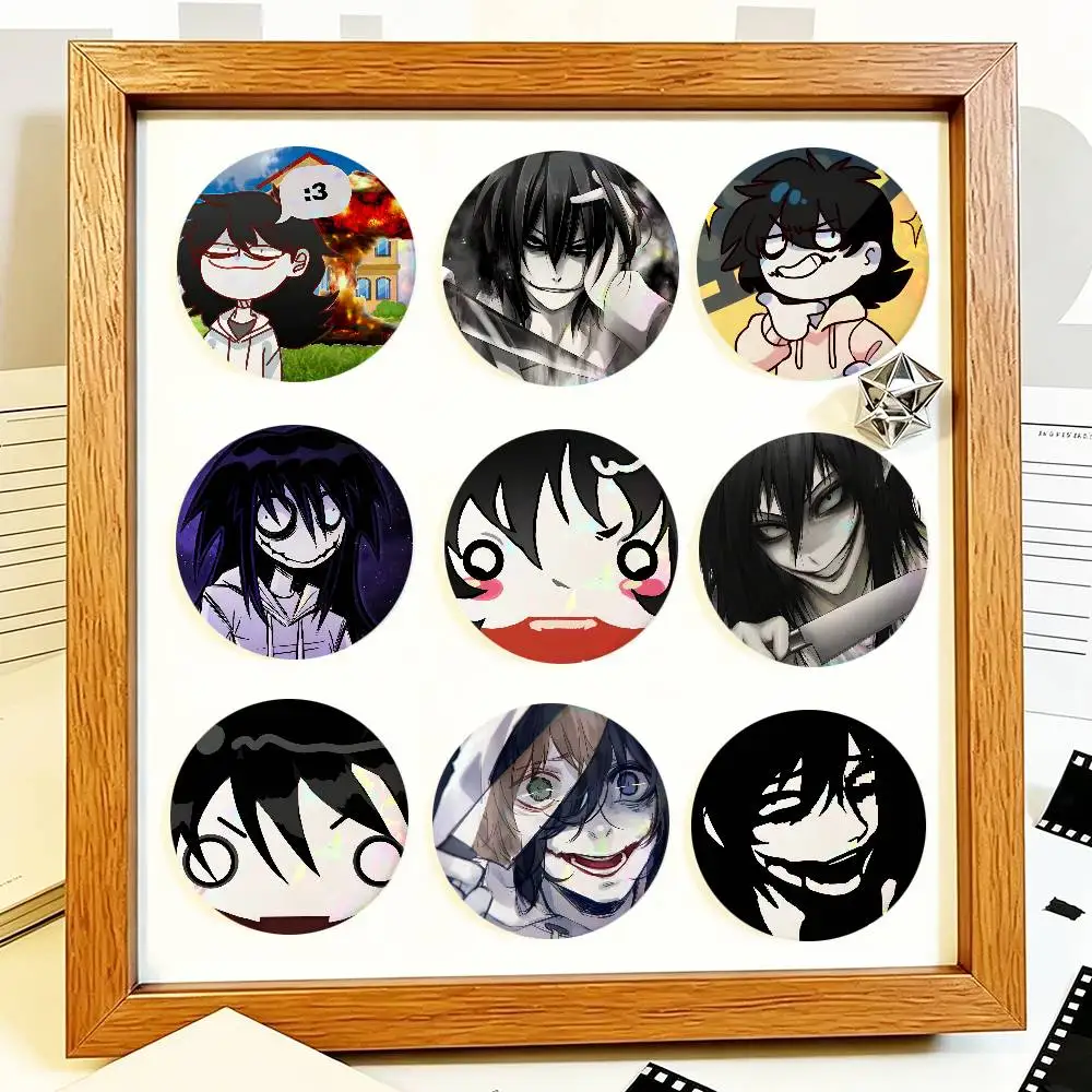 Creepy Urban Killer Jeff Round Badges Can Be Used To Decorate Clothes And Backpack Pins