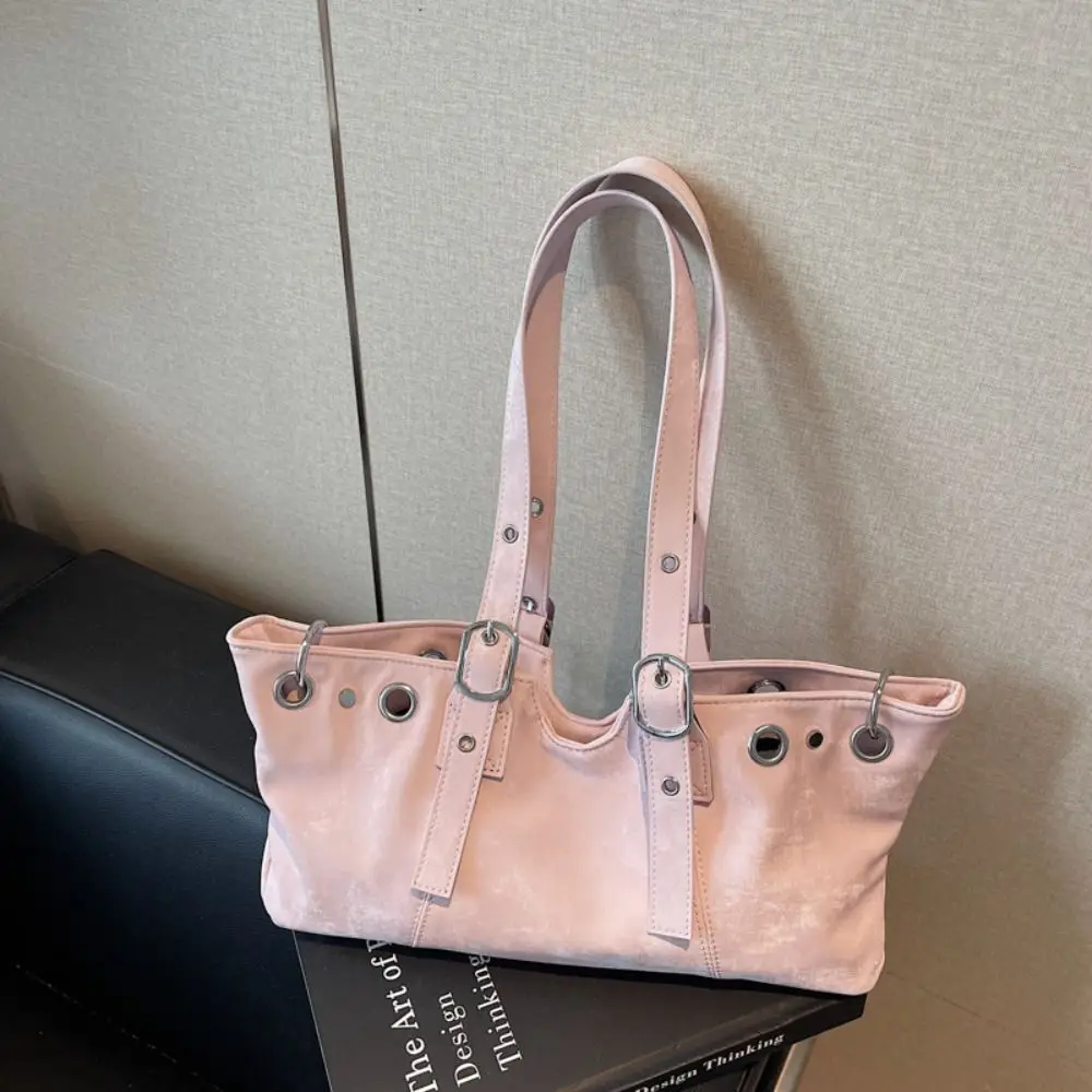 

Korean Style Matte PU Tote Bag Solid Color PU Leather Large Capacity Handbag Bohemian Style Tote Bag Underarm Packs Women