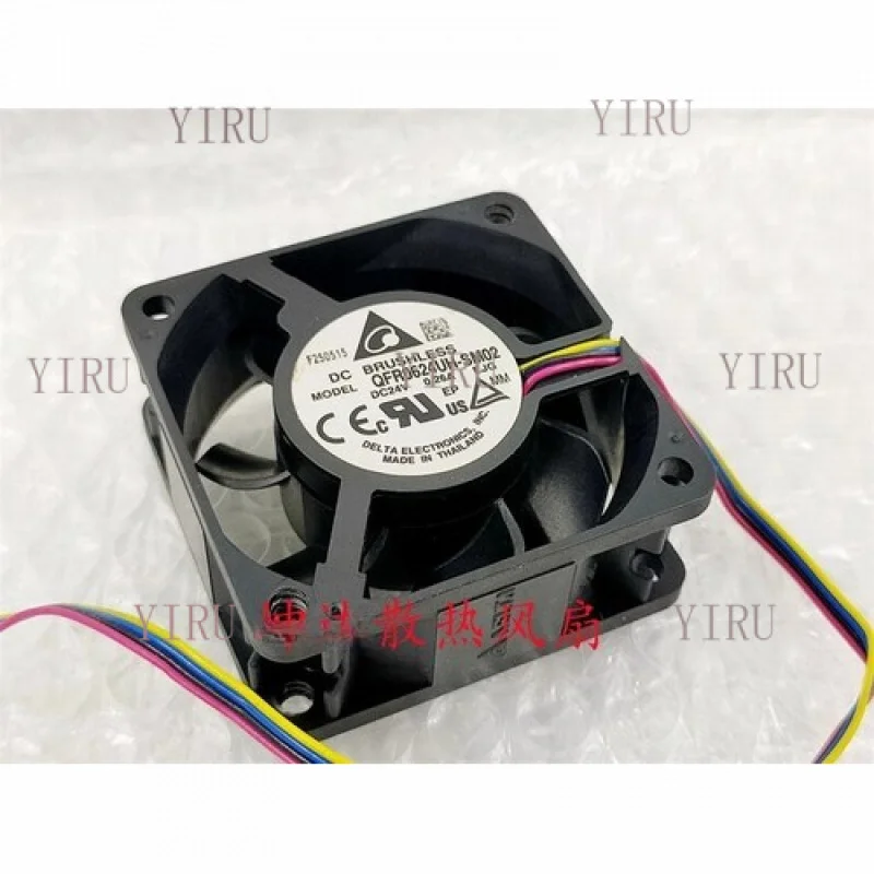 L  for Delta QFR0624UH -SM02 6025 DC24V 0.26A 4-Pin Inverter Cooling Fan
