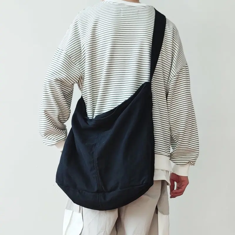 

Causal Nylon Shoulder Man Bag Japanese Teenager School Laptop Sling Men's Bag Streetwear Travel Cross Bag Messenger Bags for Men