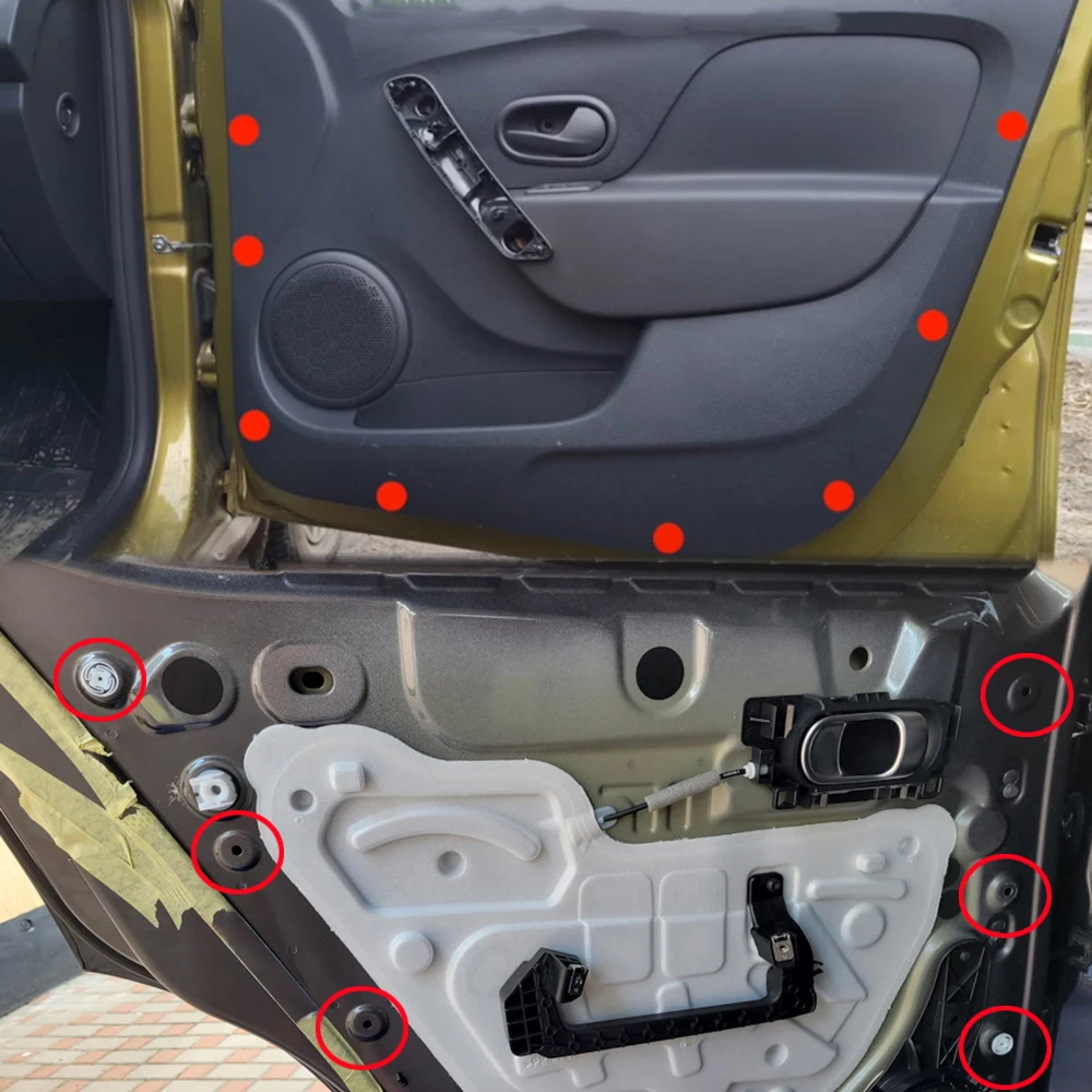For Renault Fluence 2019 2018 2017 2016 2015 2014 2013 2012 2011 2010 Car Door Panel Card Trim Clip Fastener Rivet Upholstery