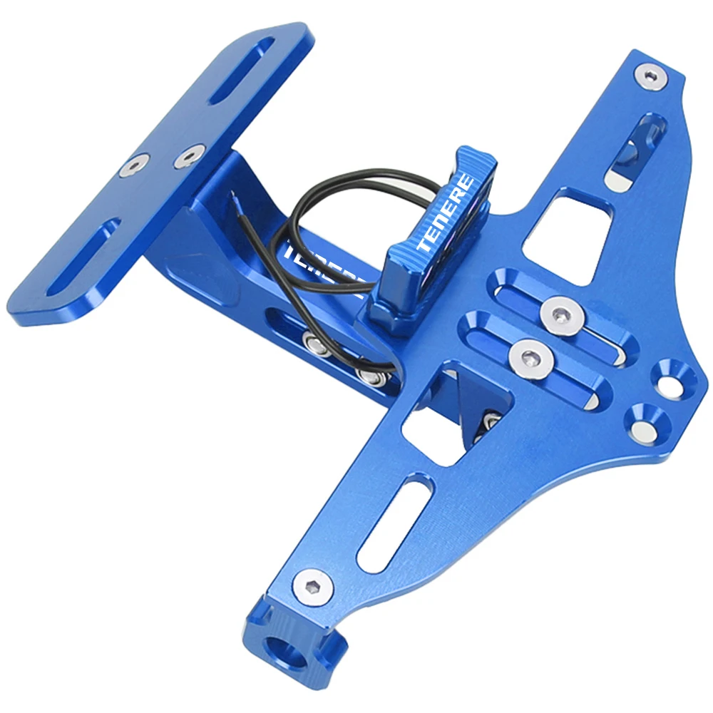 

For Yamaha Tenere 700 XT700Z Tenere700 900 Motorcycle Rear License Plate Holder Bracket with Light Tail Tidy Fender Eliminator