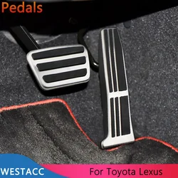 Stainless Steel Car Pedals Accelerator Gas Brake Pedal Cover for Lexus ES GS for Toyota Camry RAV4 RAV 4 2019 - 2021 Accessories