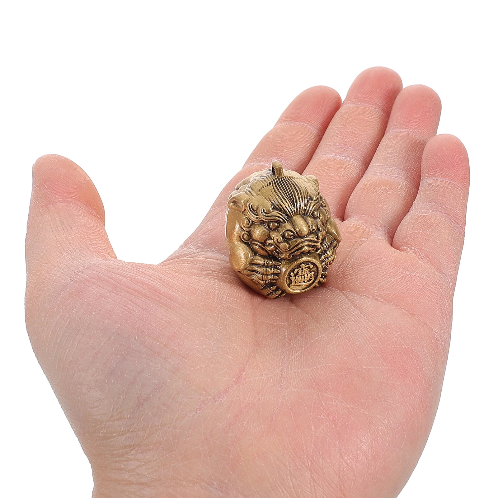

Brass Health Massage Traditional Therapy Tool Pi Hand Health Yao Design Hand Exercise Small Decor