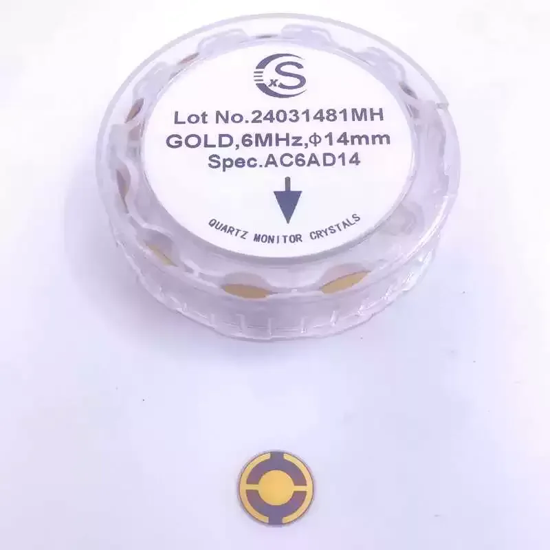 6MHz Quartz Crystal Oscillator for PVD Vacuum Coating Film Thickness Monitor Sensor Replacement Cost Effective Deposition Part
