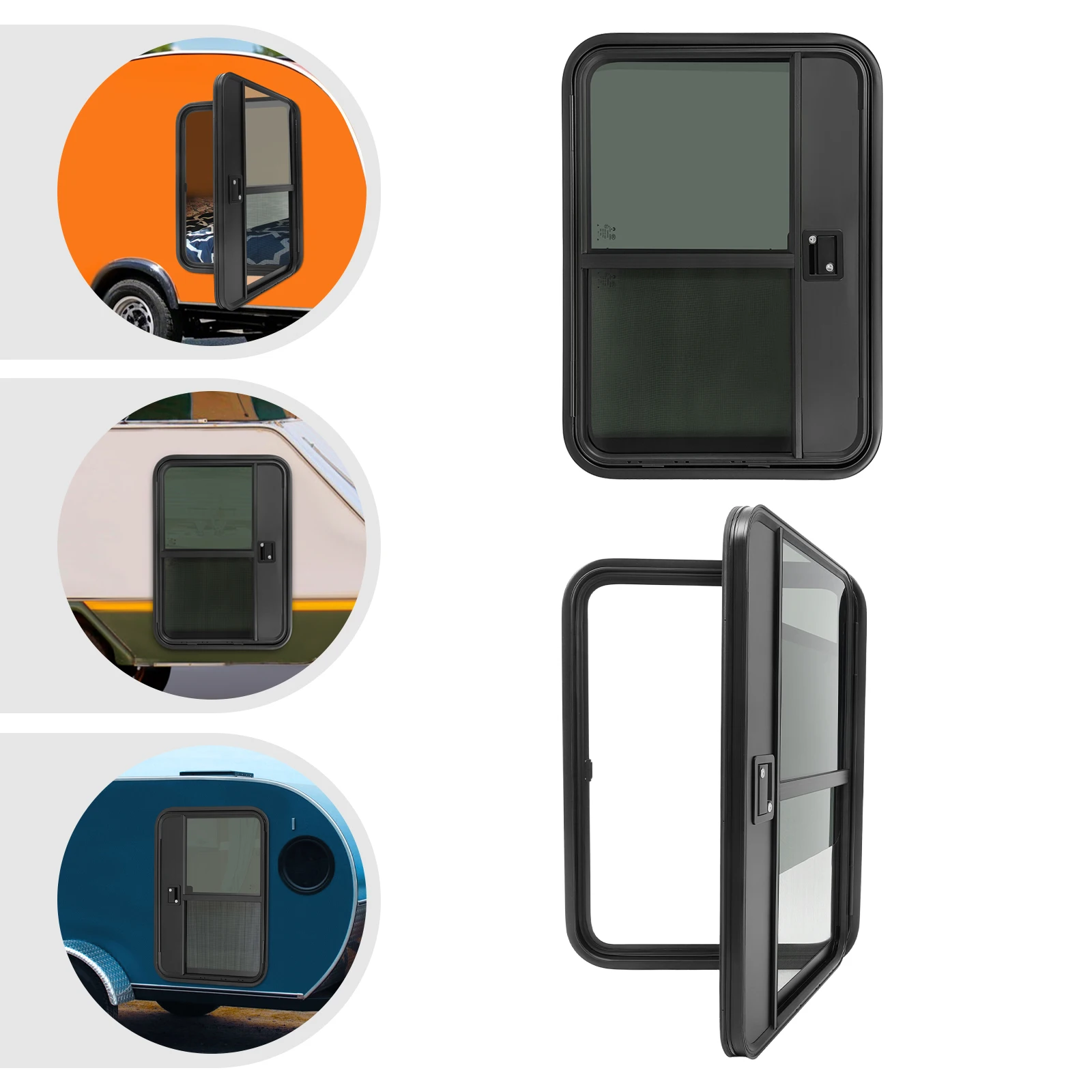 

Дверь прицепа для автофургона шириной 26 дюймов × 36 дюймов, входная дверь прицепа со стороны левого водителя и справа пассажира, дверь для автофургона 26 дюймов Ш × 36 дюймов В