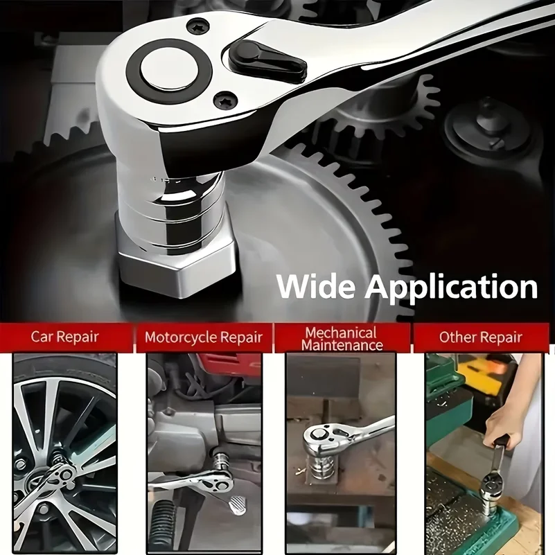 Car repair toolbox combination set, socket ratchet wrench, specialized auto repair machine, repair and maintenance guide